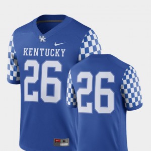 2018 Game #26 Embroidery Royal University of Kentucky Jersey Men's College Football 111744-266