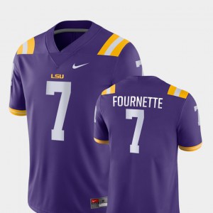 Tigers Leonard Fournette Jersey For Men's Stitched College Football Purple #7 Game 789012-134