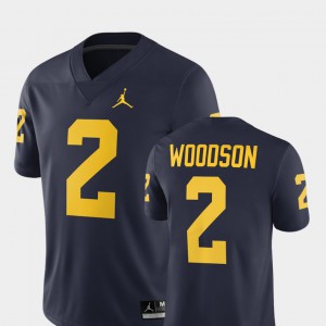 Wolverines Charles Woodson Jersey Mens Alumni Football Game #2 2018 Navy Alumni 764883-413