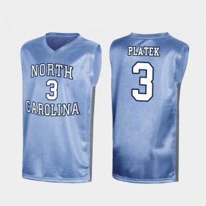 Stitch March Madness Special College Basketball Tar Heels Andrew Platek Jersey Royal #3 Men 914732-743