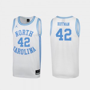 Special College Basketball #42 North Carolina Tar Heels Brandon Huffman Jersey For Men March Madness White College 481319-482