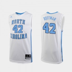 College Basketball North Carolina Tar Heels Brandon Huffman Jersey White Replica University Mens #42 460320-171