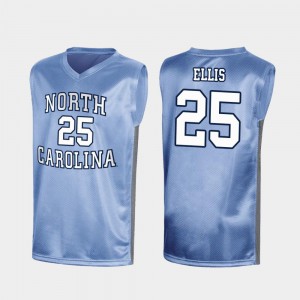 For Men's Special College Basketball #25 March Madness High School Tar Heels Caleb Ellis Jersey Royal 300927-362