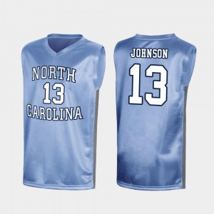 Special College Basketball March Madness #13 UNC Tar Heels Cameron Johnson Jersey Royal For Men Embroidery 463069-776