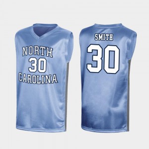 Men Special College Basketball Official #30 March Madness Royal UNC K.J. Smith Jersey 153920-866