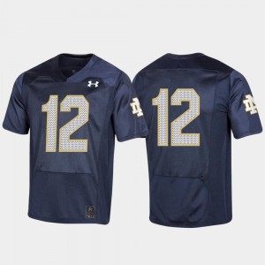 #12 Player 150th Anniversary Navy Notre Dame Jersey For Men College Football Replica 727021-765