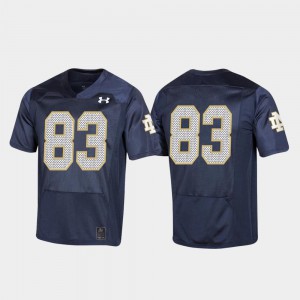 Mens College Football #83 Navy Embroidery ND Jersey 150th Anniversary 273973-989