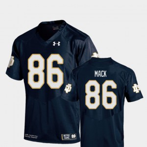 Replica For Men College Football Navy #86 Stitched Irish Alize Mack Jersey 863123-519