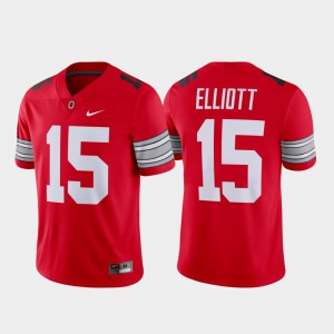 Alumni Football Game For Men Stitched Player Scarlet #15 Ohio State Ezekiel Elliott Jersey 716001-265