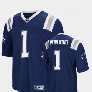 Colosseum #1 Foos-Ball Football Embroidery Nittany Lions Jersey Navy Mens 546294-720