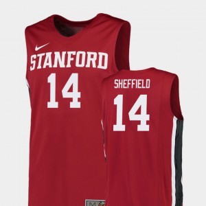 Replica Red Stitch #14 For Men College Basketball Stanford Cardinal Marcus Sheffield Jersey 596781-781