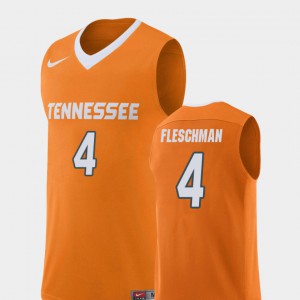 Alumni College Basketball Orange Replica University Of Tennessee Jacob Fleschman Jersey #4 Men's 280468-817