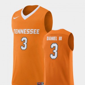High School College Basketball #3 UT VOL James Daniel III Jersey For Men's Orange Replica 767717-875