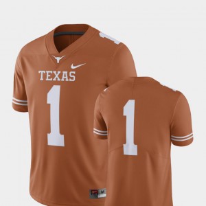 Texas Orange Official Texas Longhorns Jersey #1 For Men Limited College Football 722822-159