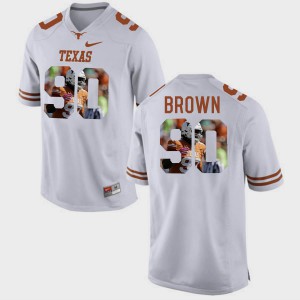 #90 UT Malcom Brown Jersey Official For Men White Pictorial Fashion 699137-518