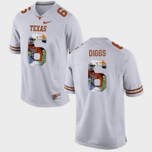Mens Pictorial Fashion #6 University UT Quandre Diggs Jersey White 738869-574