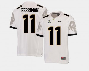 Mens #11 College Football University White American Athletic Conference UCF Knights Breshad Perriman Jersey 443048-835