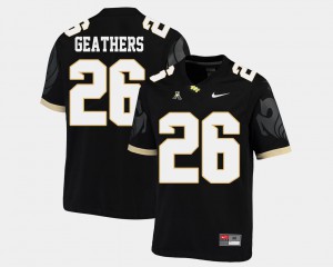 American Athletic Conference #26 Black College Football NCAA Knights Clayton Geathers Jersey For Men 896587-938