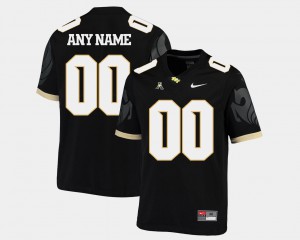 Black University of Central Florida Custom Jersey College Football #00 Men's Player American Athletic Conference 857502-259