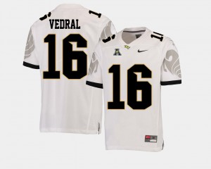 White American Athletic Conference Knights Noah Vedral Jersey #16 High School For Men College Football 461406-467