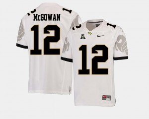 White American Athletic Conference Mens College Football Embroidery Knights Taj McGowan Jersey #12 595144-972