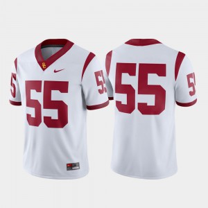 College Football Trojans Jersey For Men's Game Embroidery White #55 149475-538