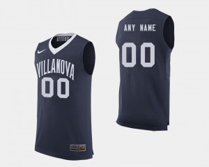 Villanova University Customized Jerseys Men #00 College Basketball Stitch Navy 854712-382