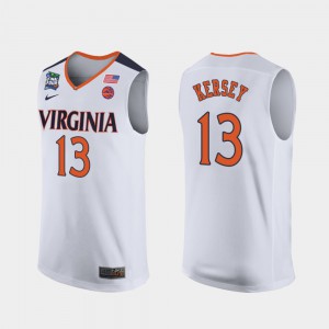 Virginia Grant Kersey Jersey 2019 Final-Four White #13 Men's Official 151573-684
