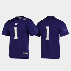 College Football #1 Replica University of Washington Jersey Purple Mens 783296-973