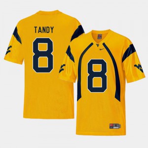 Alumni West Virginia University Keith Tandy Jersey For Men's Replica Gold College Football #8 910728-926