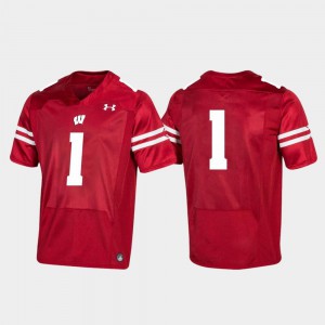 Replica Red Player For Men Badgers Jersey College Football #1 488743-208