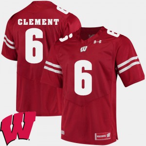 2018 NCAA Wisconsin Corey Clement Jersey Red Men Alumni Football Game #6 Stitch 491232-621