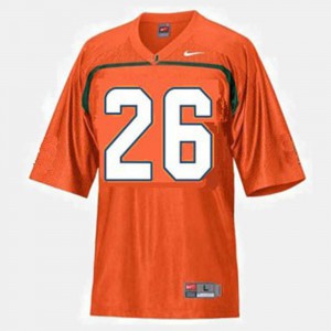 #26 Orange College Football Official Miami Hurricanes Sean Taylor Jersey Kids 711194-220