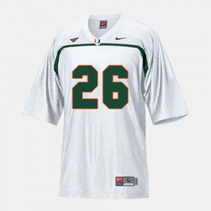 College Football Miami Sean Taylor Jersey White Kids Stitched #26 806264-555