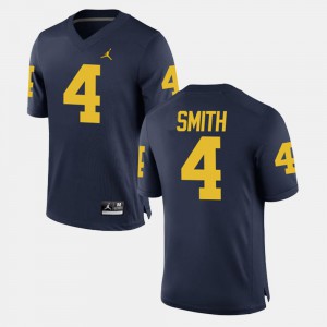 Mens Alumni Football Game Stitch Navy Michigan De'Veon Smith Jersey #4 363967-261