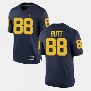 Alumni Football Game Michigan Jake Butt Jersey #88 For Men's College Navy 430326-508
