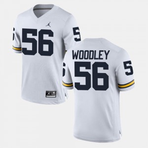 Alumni Football Game Wolverines Lamarr Woodley Jersey Embroidery #56 Men's White 880003-494