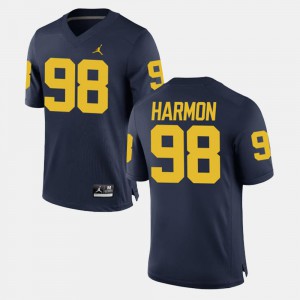 NCAA U of M Tom Harmon Jersey #98 Men Navy Alumni Football Game 700829-120