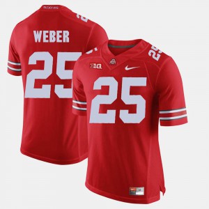 Scarlet College Alumni Football Game Ohio State Mike Weber Jersey #25 Mens 519029-311