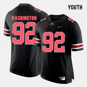 Player Black #92 Kids College Football Ohio State Adolphus Washington Jersey 817874-789