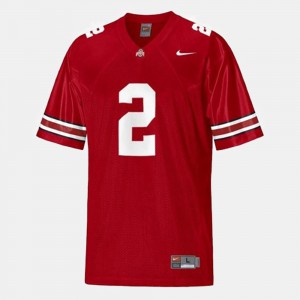 Mens College Football #2 OSU Cris Carter Jersey Stitched Red 903519-888