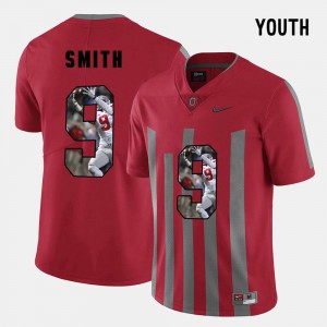 Pictorial Fashion Ohio State Devin Smith Jersey Player #9 Red Youth(Kids) 565714-212