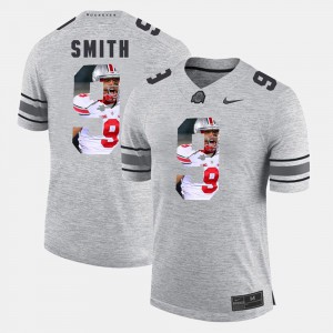 Official Gray Pictorial Gridiron Fashion #9 For Men's Pictorital Gridiron Fashion OSU Devin Smith Jersey 157750-289