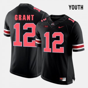 Youth OSU Buckeyes Doran Grant Jersey Stitch Black #12 College Football 294851-381