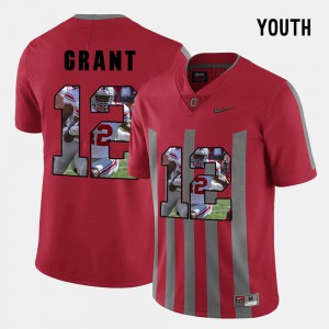 For Kids Buckeye Doran Grant Jersey #12 College Red Pictorial Fashion 814587-527