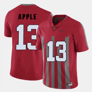 Mens Stitched College Football Red #13 Ohio State Buckeyes Eli Apple Jersey 349668-397