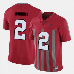 Red Ohio State J.K. Dobbins Jersey For Men's College Football #2 Player 147331-251