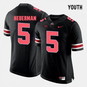 Buckeye Jeff Heuerman Jersey College #5 Black Kids College Football 651322-160