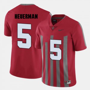 Red Buckeyes Jeff Heuerman Jersey #5 Stitch For Men's College Football 955870-928
