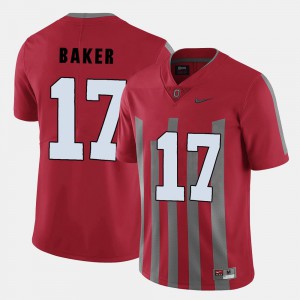 #17 College College Football Red Mens OSU Buckeyes Jerome Baker Jersey 717328-120